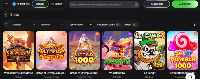 Suche und filtere deine Lieblingsslots nach Anbieter